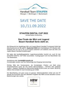 STAUFEN DIGITAL CUP 2022 @ TSV-Sportplatz